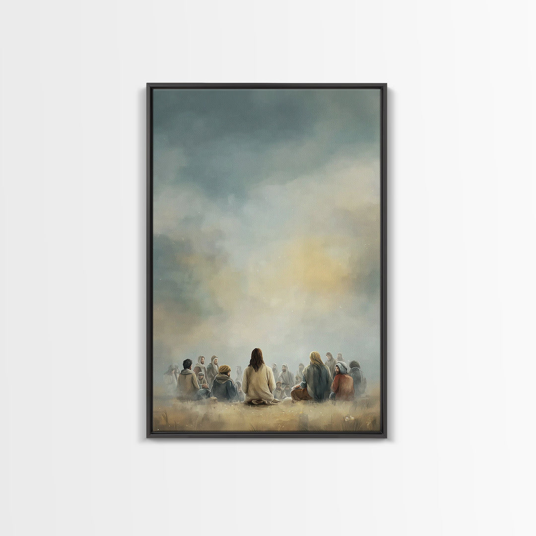 Circle Of Faith – Framed Canvas Print – Christian Art Canvas – Christian Wall Art – Jesus Painting – Christian Art – Christian Decor – Mode