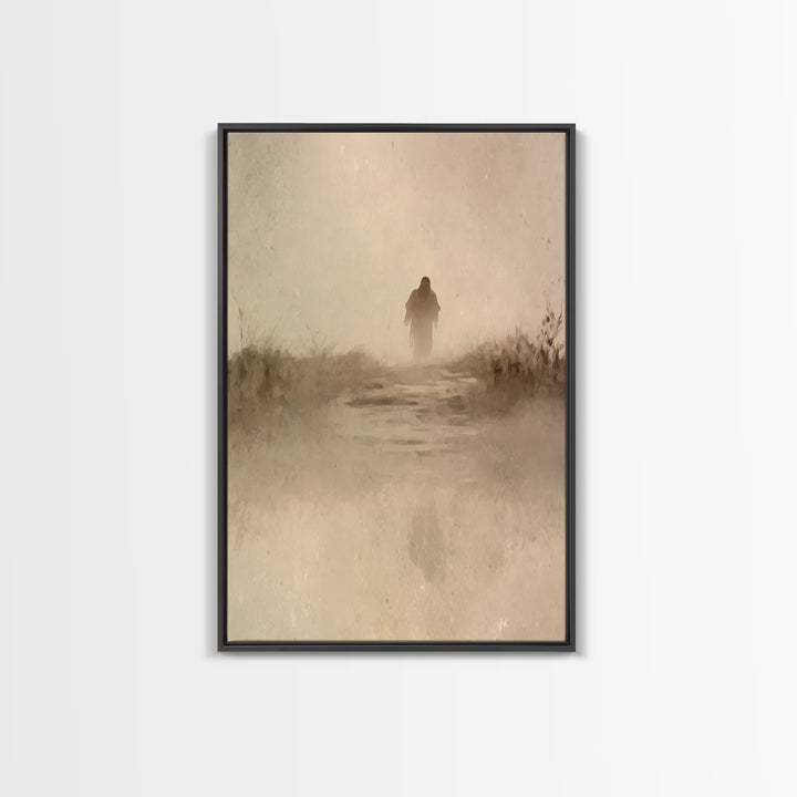 Dawn Of Faith – Framed Canvas Print – Christian Art Canvas – Christian Wall Art – Jesus Painting – Modern Christian Art – Christian Gift