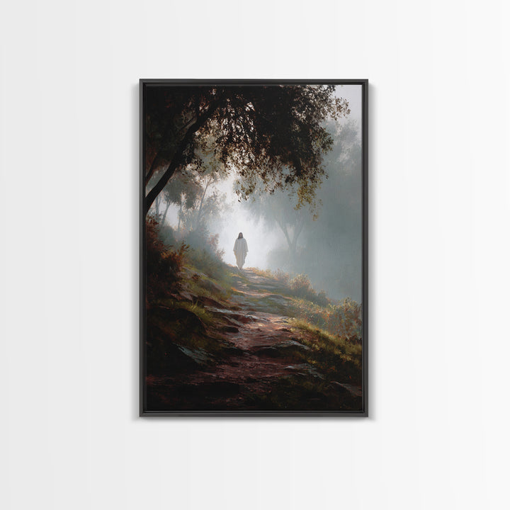 Autumn Blessing – Framed Canvas Print – Jesus Painting – Christian Art Canvas – Christian Wall Art – Subtle Christian Art – Christian Decor
