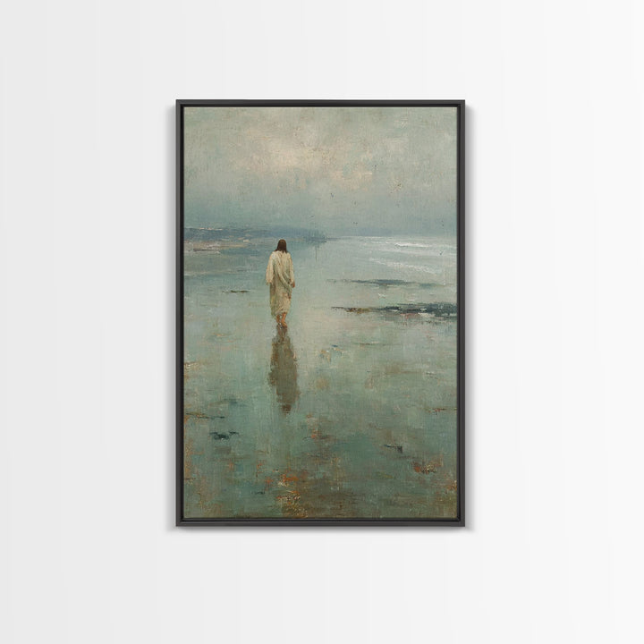 Path Of Gentle Hope - Framed Canvas Print - Christian Art Canvas - Modern Jesus Art - Christian Wall Art - Christian Decor For Home - Chris