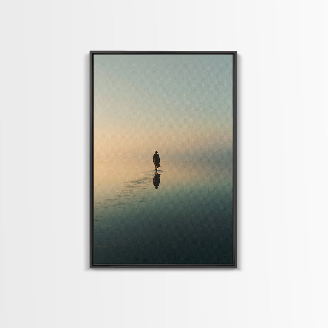 Dawn Of Mercy | Framed Canvas Print | Christian Art Canvas | Christian Wall Art | Jesus Painting | Modern Christian Art | Christian Gift Id
