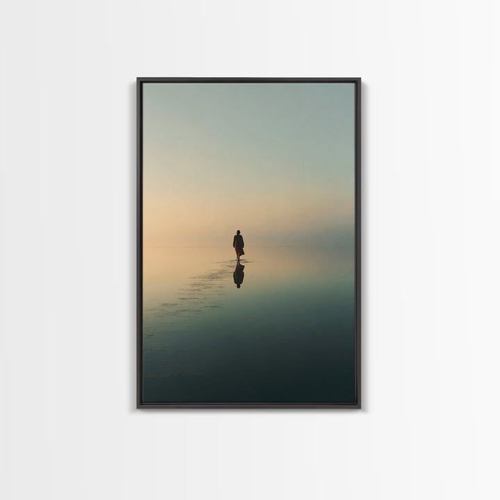 Dawn Of Mercy | Framed Canvas Print | Christian Art Canvas | Christian Wall Art | Jesus Painting | Modern Christian Art | Christian Gift Id
