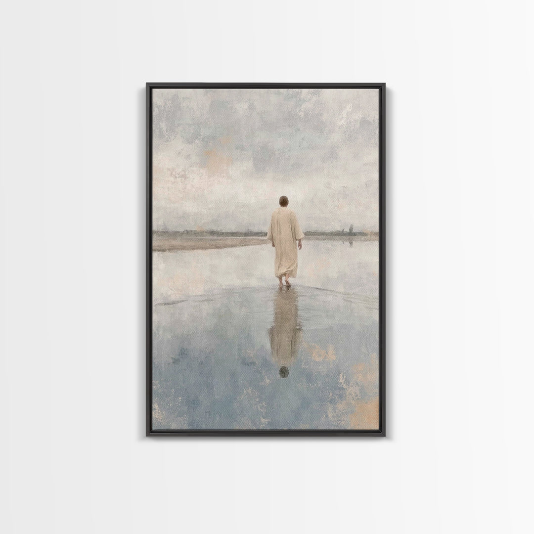 Desert Promise | Framed Canvas Print | Christian Art Canvas | Christian Wall Art | Jesus Painting | Subtle Christian Art