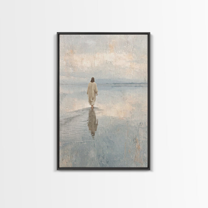 Heavenly Path , Framed Canvas Print, Christian Wall Art, Christian Art Canvas, Jesus Painting, Christian Christmas Art