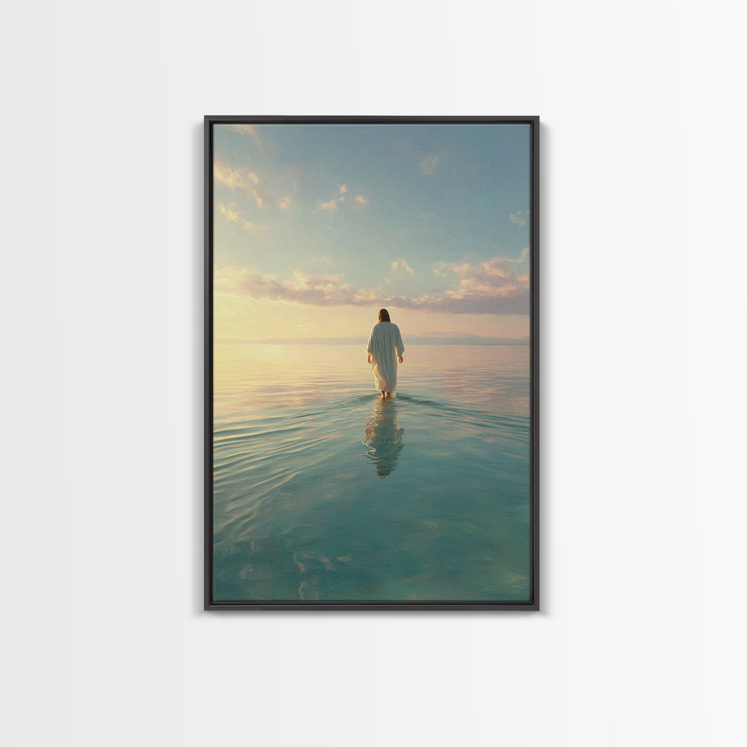 Morning Glory - Framed Canvas Print - Christian Wall Art - Christian Art Canvas - Jesus Painting - Modern Christian Art