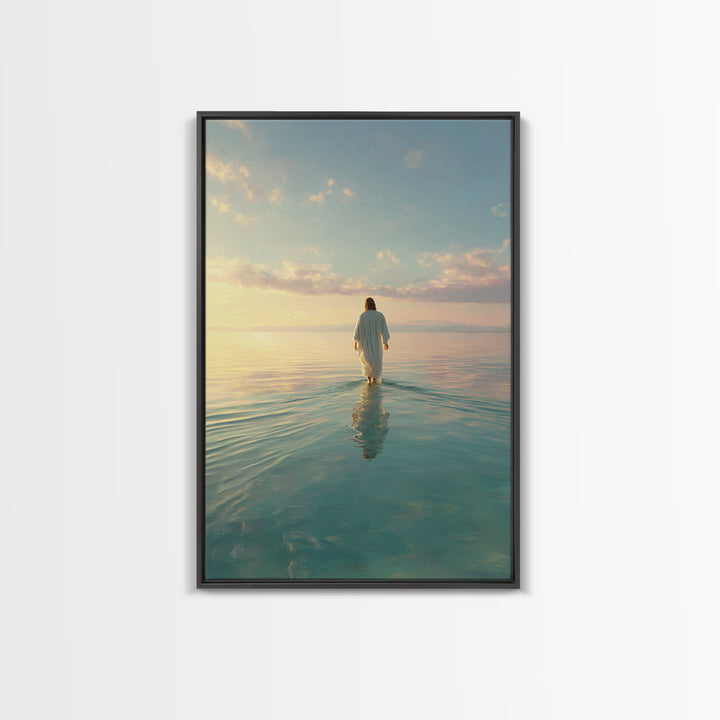 Morning Glory - Framed Canvas Print - Christian Wall Art - Christian Art Canvas - Jesus Painting - Modern Christian Art