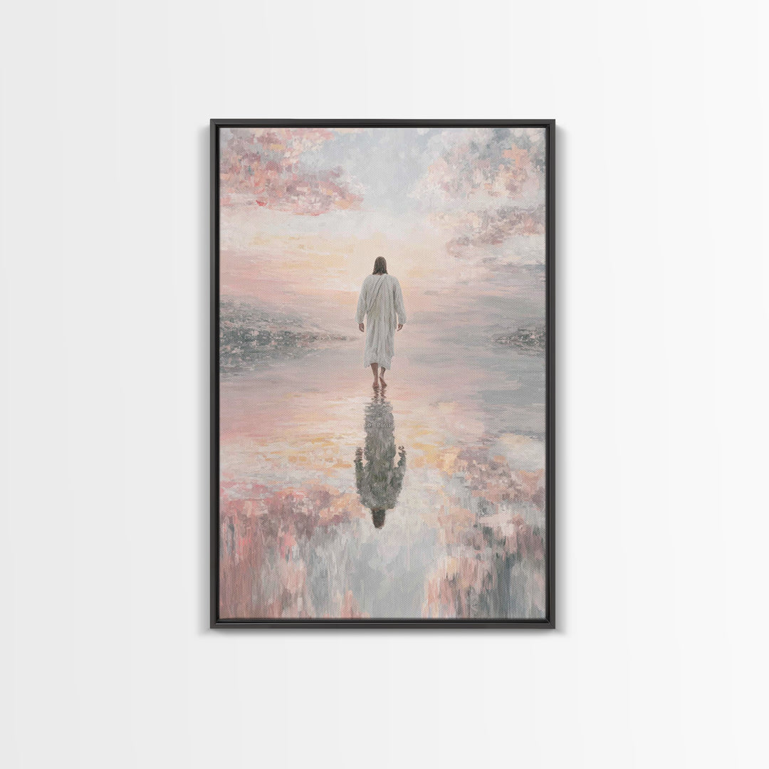 Radiant Horizon - Framed Canvas Print - Jesus Painting - Christian Art Canvas - Christian Wall Art - Christian Christmas Art