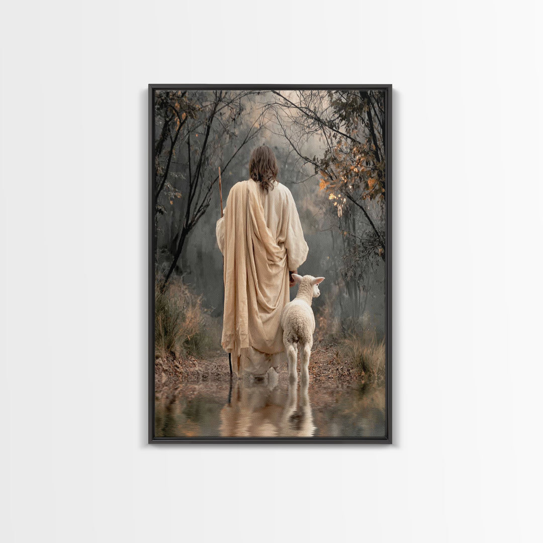 Quiet Covenant – Framed Canvas Print – Christian Art Canvas – Christian Wall Art – Jesus Painting – Subtle Christian Art – Christian Decor
