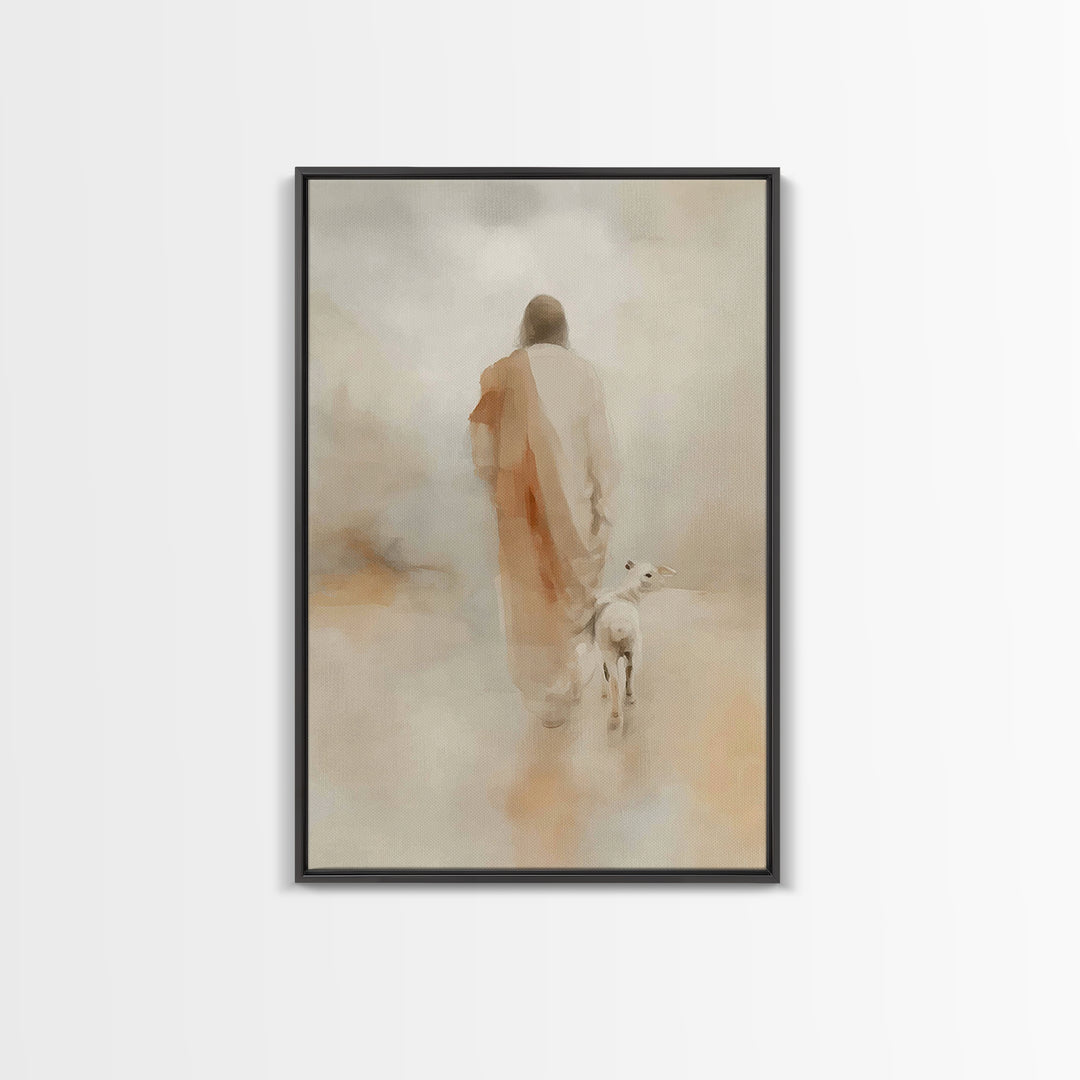 Gentle Dawn Light | Framed Canvas Print | Christian Art Canvas | Jesus Painting | Christian Wall Art | Christian Christmas Art | Christian