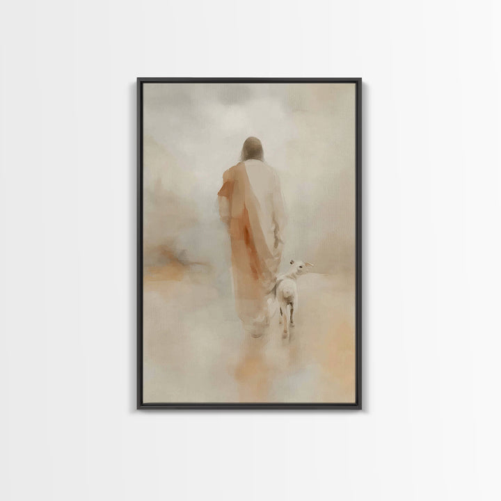Gentle Dawn Light | Framed Canvas Print | Christian Art Canvas | Jesus Painting | Christian Wall Art | Christian Christmas Art | Christian