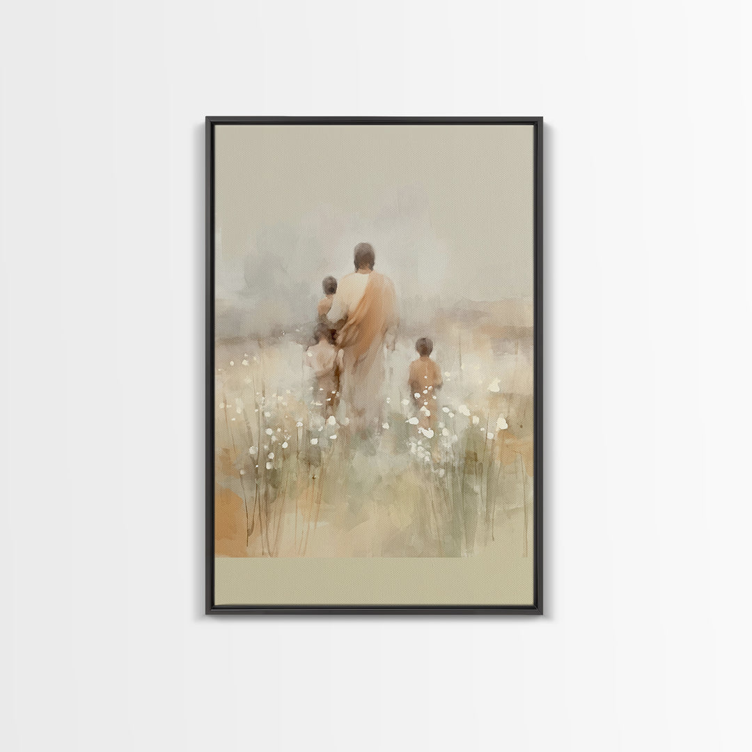 Sacred Pathways – Framed Canvas Print – Christian Art Canvas – Christian Wall Art – Jesus Painting – Christian Christmas Art – Christian Gi