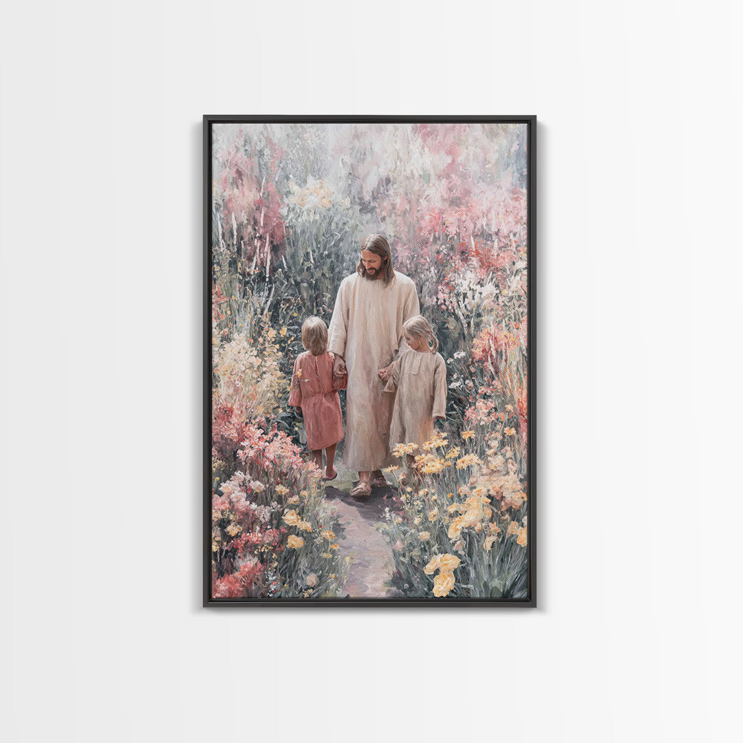 Promise Of Spring, Framed Canvas Print, Christian Art Canvas, Christian Wall Art, Jesus Painting, Christian Christmas Art, Christian Gift I