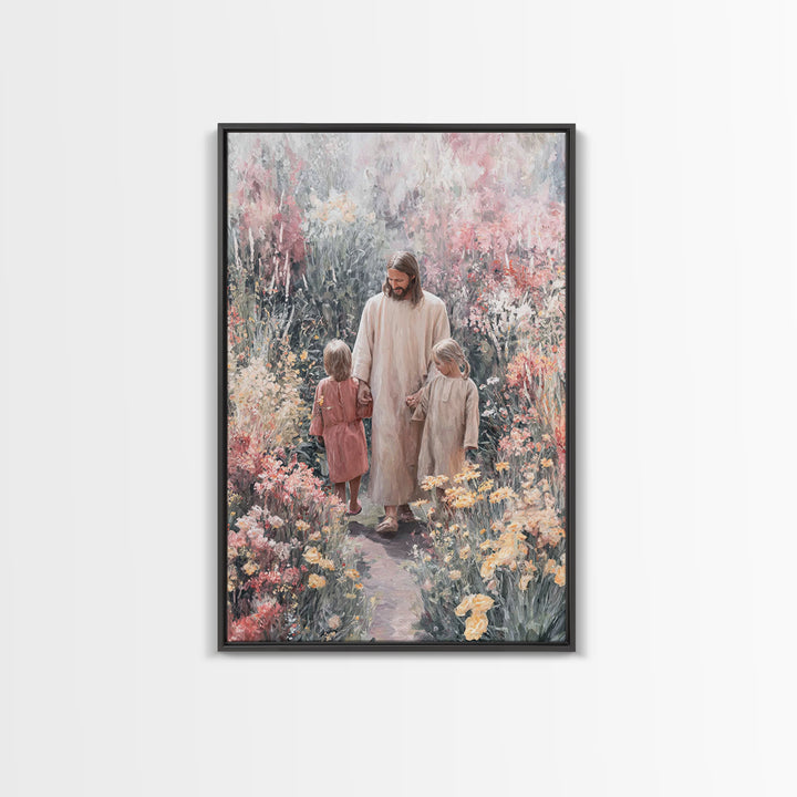 Promise Of Spring, Framed Canvas Print, Christian Art Canvas, Christian Wall Art, Jesus Painting, Christian Christmas Art, Christian Gift I