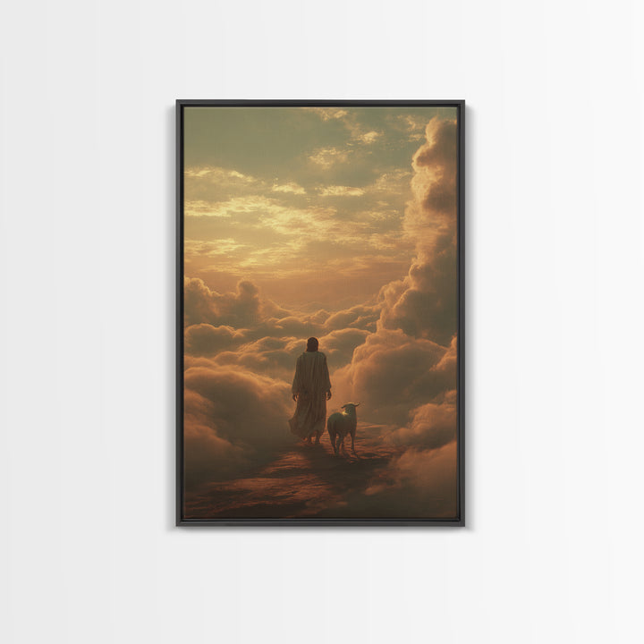 Path Through Glory – Framed Canvas Print – Christian Art Canvas – Christian Wall Art – Christian Art – Jesus Painting – Christian Gift Idea