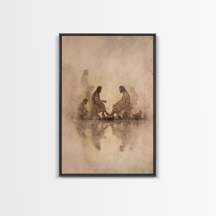 Wellspring Of Mercy, Framed Canvas Print, Christian Wall Art, Jesus Painting Canvas, Christian Art Canvas, Christian Decor For Home, Modern