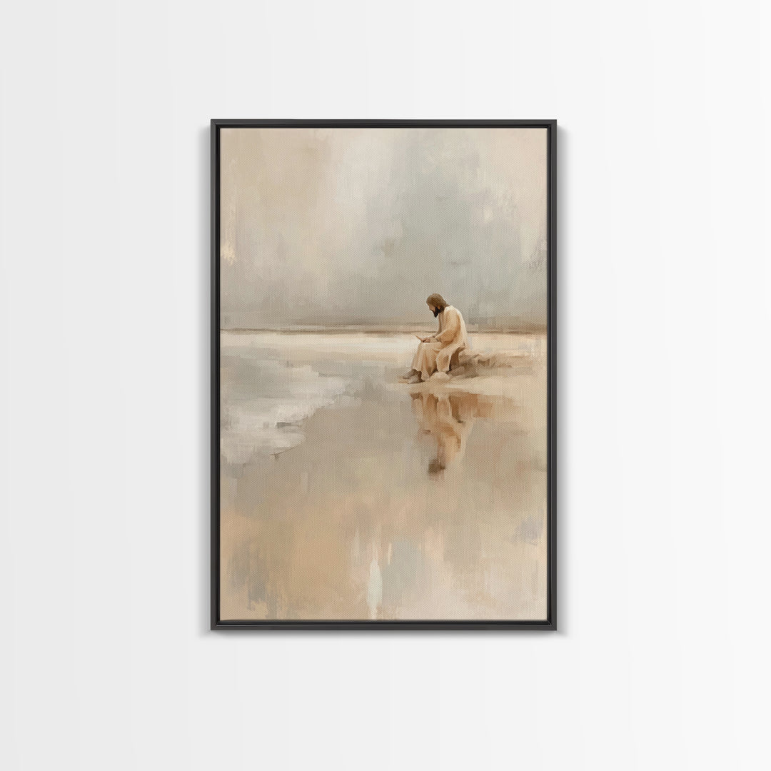 Garden Of Blessing | Framed Canvas Print | Christian Wall Art | Jesus Painting Canvas | Christian Art Canvas | Christian Christmas Art | Ch