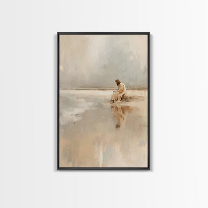 Garden Of Blessing | Framed Canvas Print | Christian Wall Art | Jesus Painting Canvas | Christian Art Canvas | Christian Christmas Art | Ch