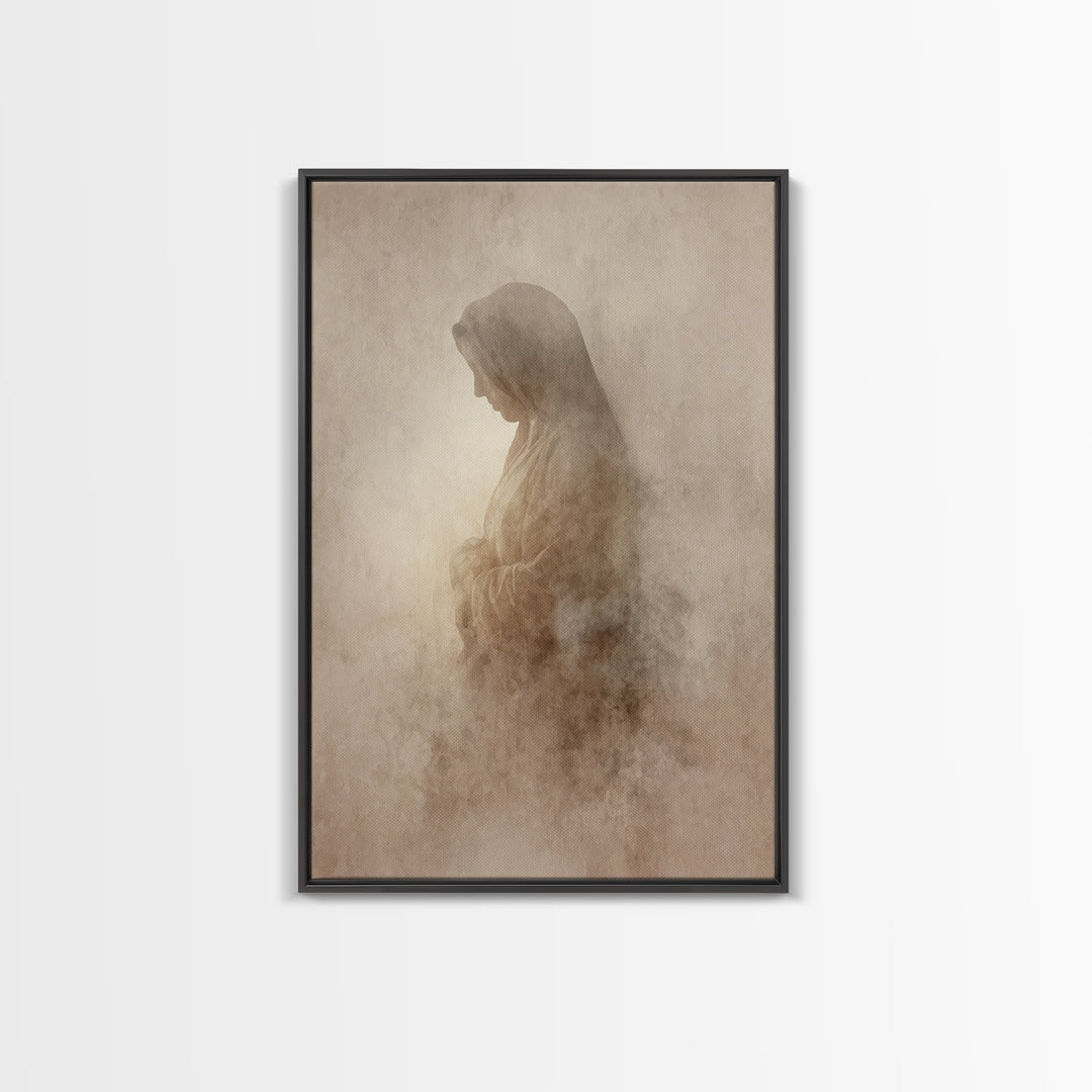 Quiet Reverence - Framed Canvas Print - Christian Art Canvas - Subtle Christian Art - Christian Wall Art - Christian Painting - Christian G