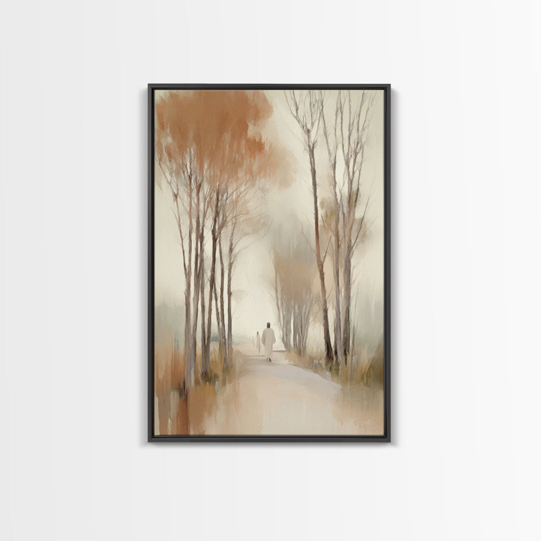 Autumn Journey – Framed Canvas Print – Christian Art – Christian Wall Art – Subtle Christian Art – Christian Art Canvas – Christian Gift