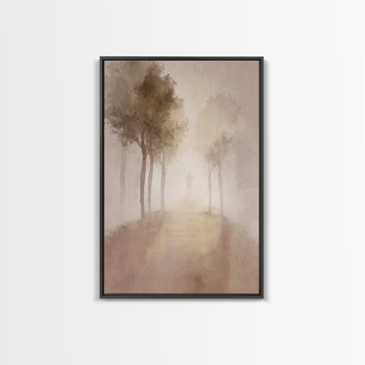Silent Pilgrimage – Framed Canvas Print – Christian Wall Art – Christian Art Canvas – Abstract Christian Art – Christian Art – Christian Gi