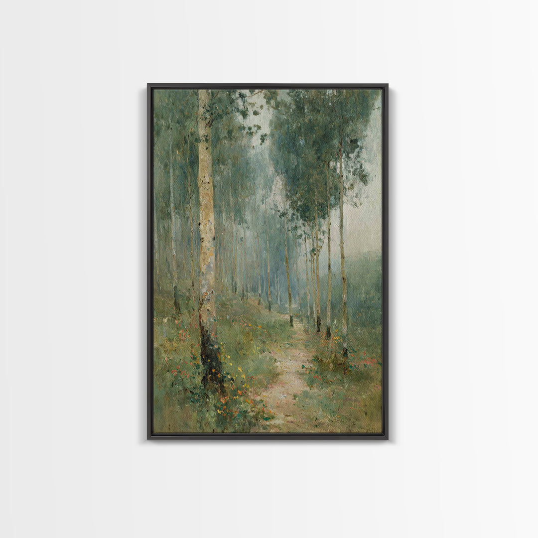 Forest Of Peace – Framed Canvas Print – Christian Wall Art – Christian Art Canvas – Pastoral Scenery – Christian Decor For Home