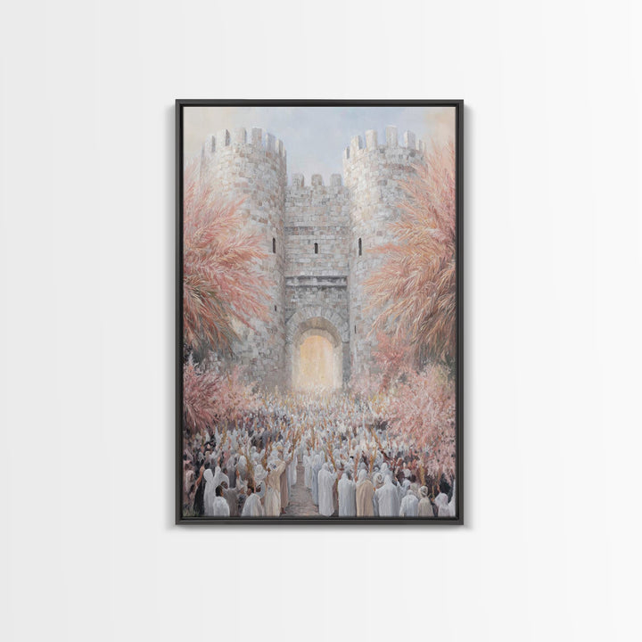 Gate Of Glory, Framed Canvas Print, Christian Wall Art, Christian Art Print, Moody Christian Art, Christian Paintings