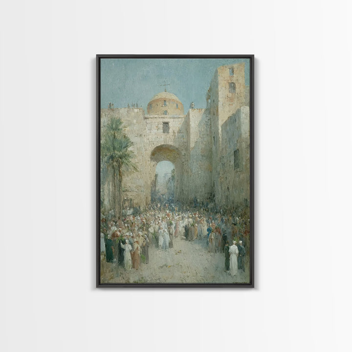 Holy Procession Rise | Framed Canvas Print | Christian Art Canvas | Christian Wall Art | Christian Art Gift | Abstract Christian Art