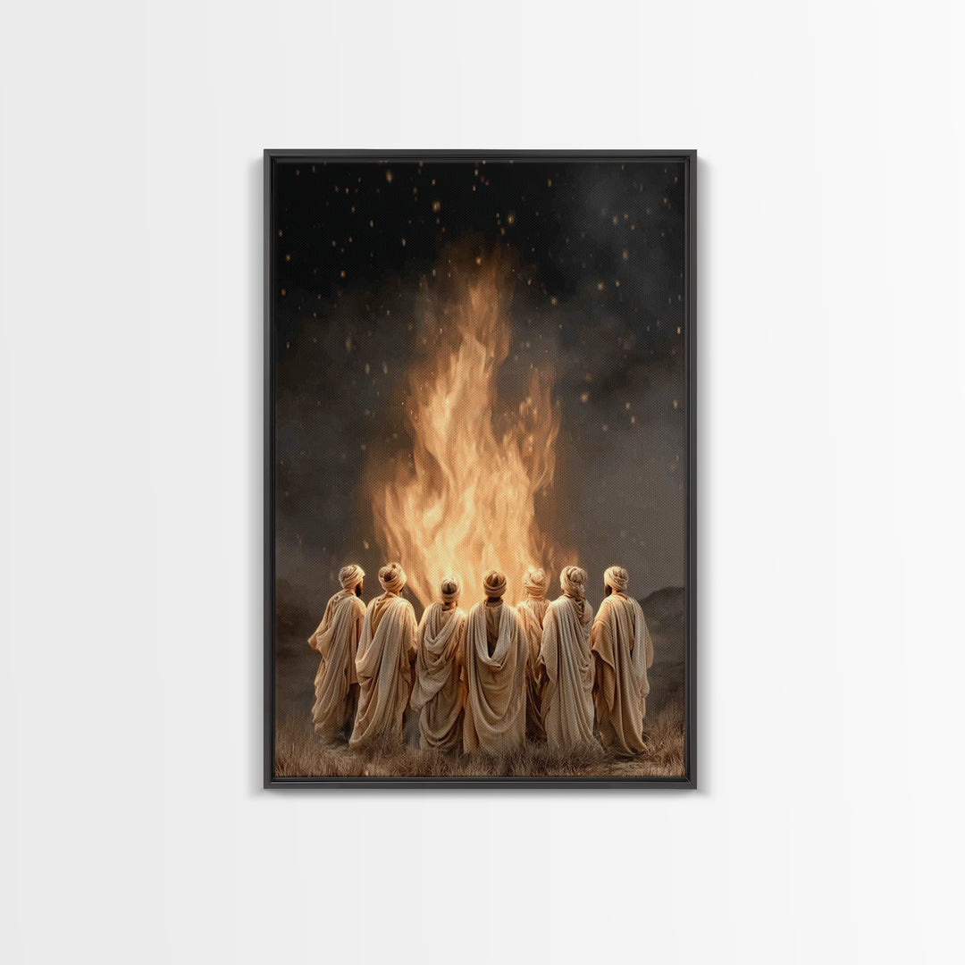 Sacred Assembly – Framed Canvas Print – Christian Wall Art – Christian Art Canvas – Christian Painting – Christian Art – Vintage Christian