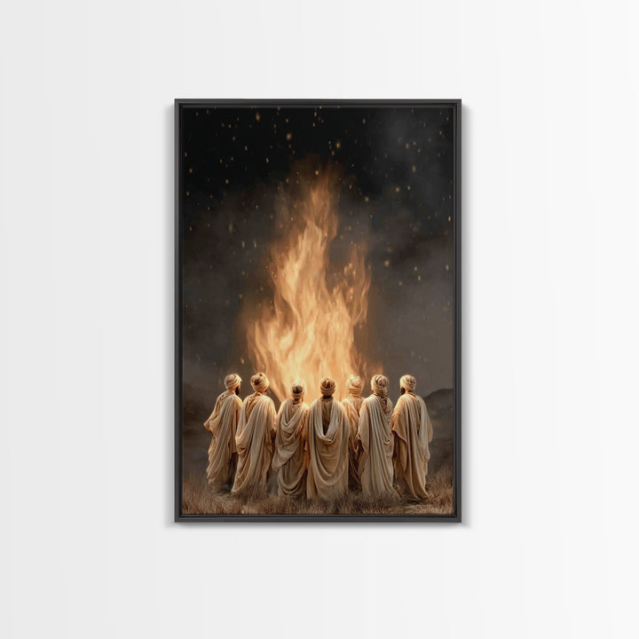 Sacred Assembly – Framed Canvas Print – Christian Wall Art – Christian Art Canvas – Christian Painting – Christian Art – Vintage Christian