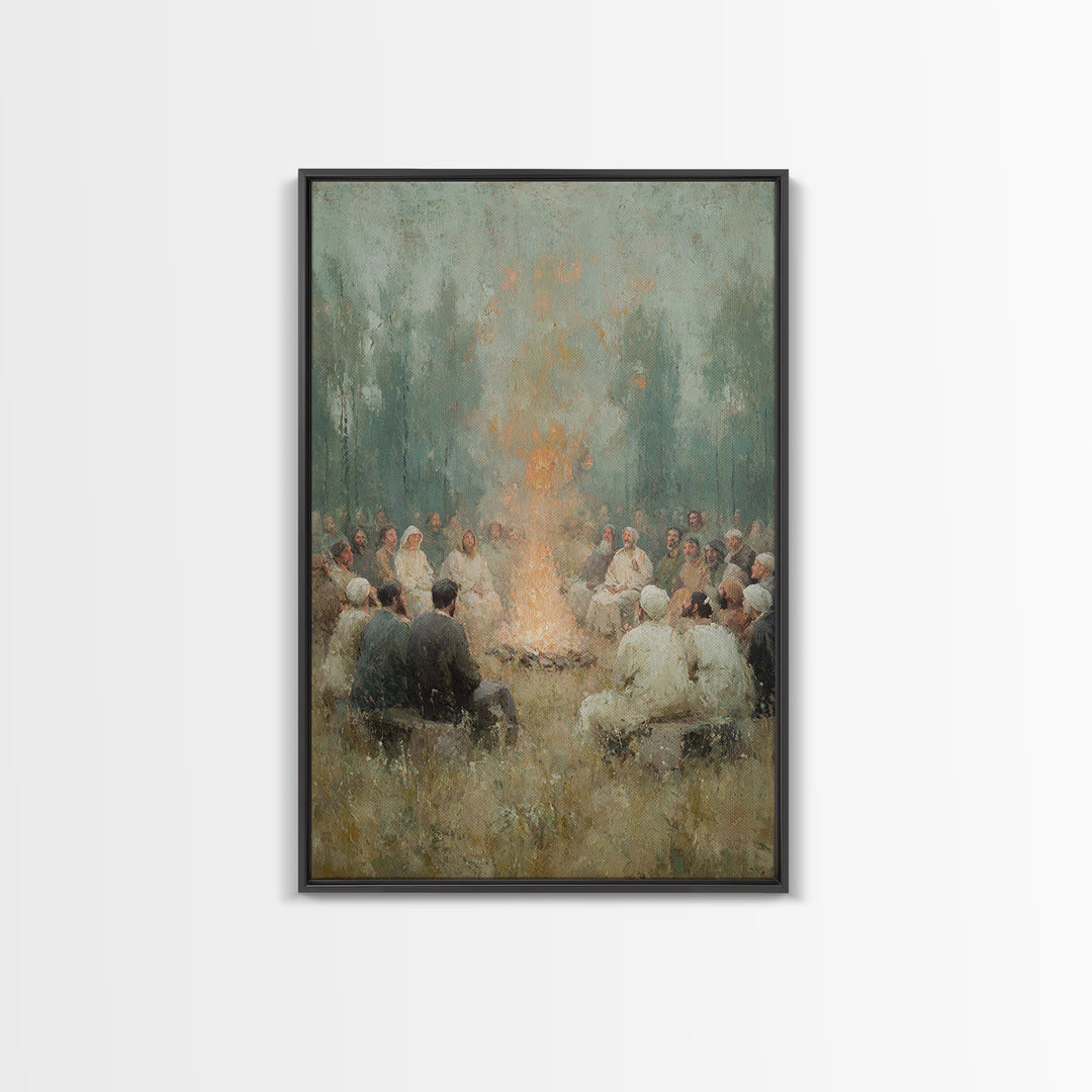 Robe Of Light – Framed Canvas Print – Christian Wall Art – Christian Art Canvas – Christian Painting – Modern Christian Art – Subtle Christ
