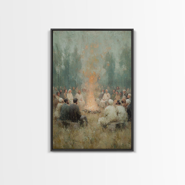Robe Of Light – Framed Canvas Print – Christian Wall Art – Christian Art Canvas – Christian Painting – Modern Christian Art – Subtle Christ