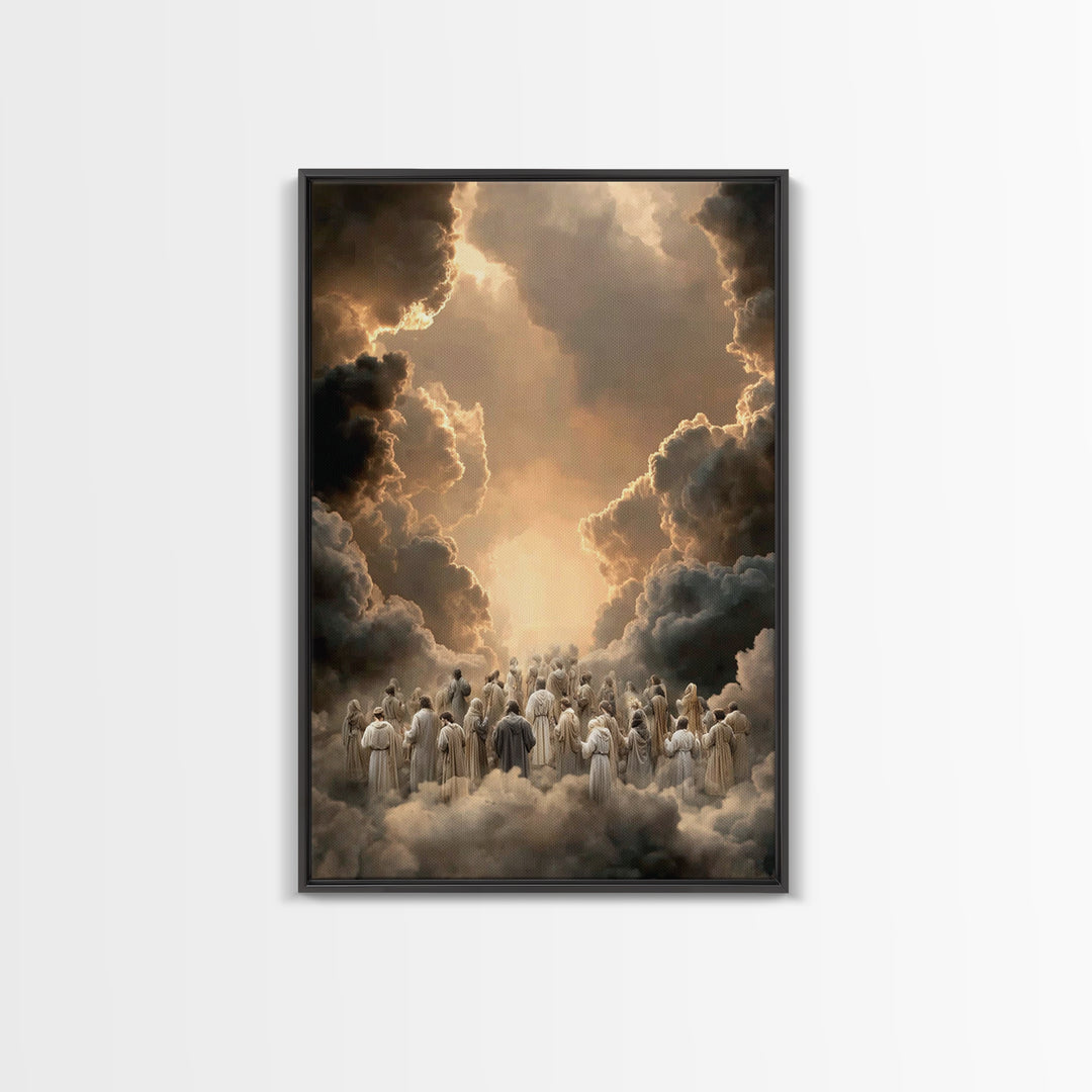 Ascension Pathway - Framed Canvas Print - Christian Wall Art - Christian Art Canvas - Christian Painting - Christian Decor - Christmas Art