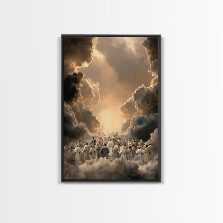 Ascension Pathway - Framed Canvas Print - Christian Wall Art - Christian Art Canvas - Christian Painting - Christian Decor - Christmas Art