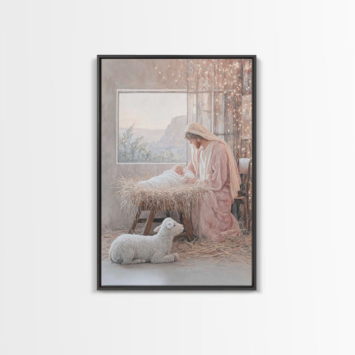 Morning Star Promise – Framed Canvas Print – Christian Art Canvas – Christmas Art – Christian Gift – Christian Wall Art – Large Christian P