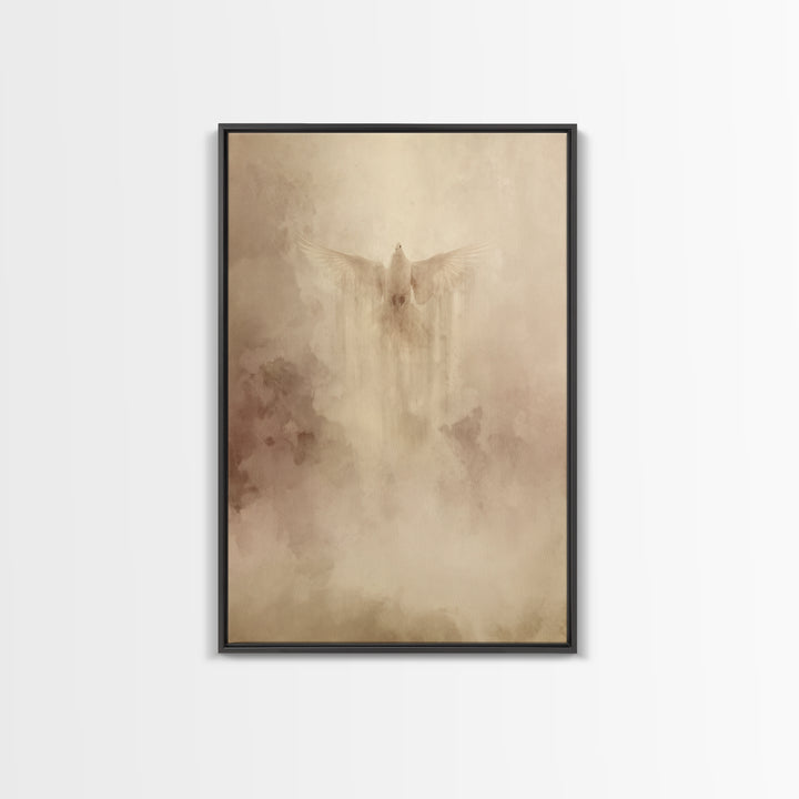 Divine Uplift – Framed Canvas Print – Christian Wall Art – Modern Christian Art – Christian Art Canvas – Christian Decor – Abstract Christi