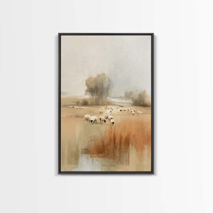 Fields Of Mercy – Framed Canvas Print – Christian Art Canvas – Subtle Christian Art – Christmas Art – Christian Wall Art – Christian Gift I