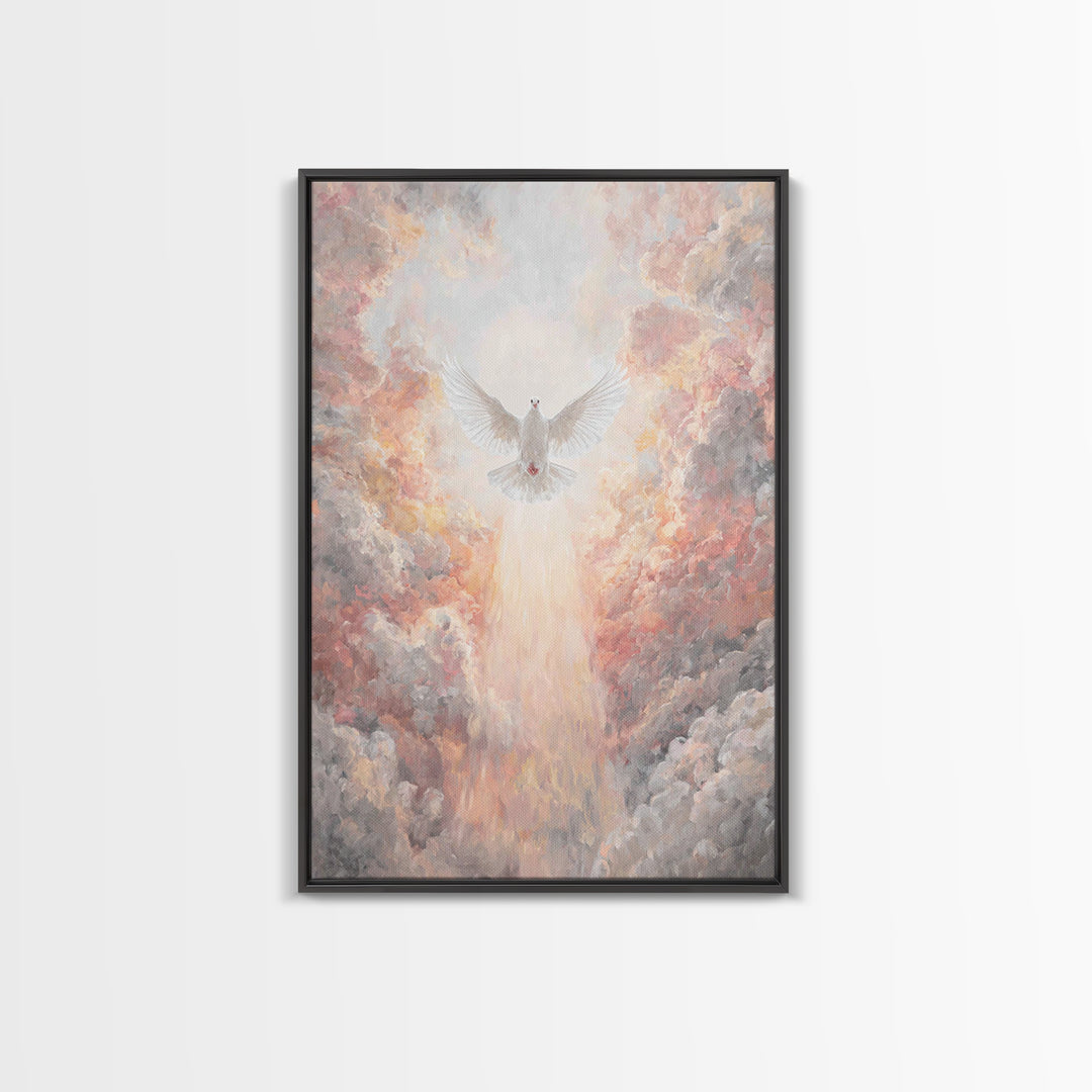 Ascension Glory | Framed Canvas Print | Christian Art Canvas | Christian Wall Art | Christian Christmas Art | Large Christian Art | Christi