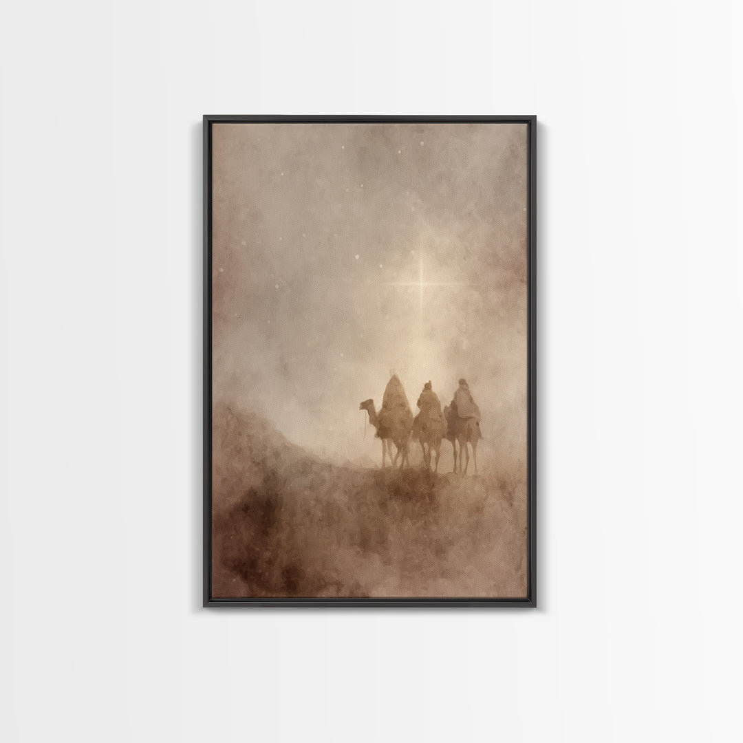 Sunrise Promise Path, Framed Canvas Print, Christian Art Canvas, Christian Wall Art, Jesus Painting, Modern Christian Art, Christian Christ