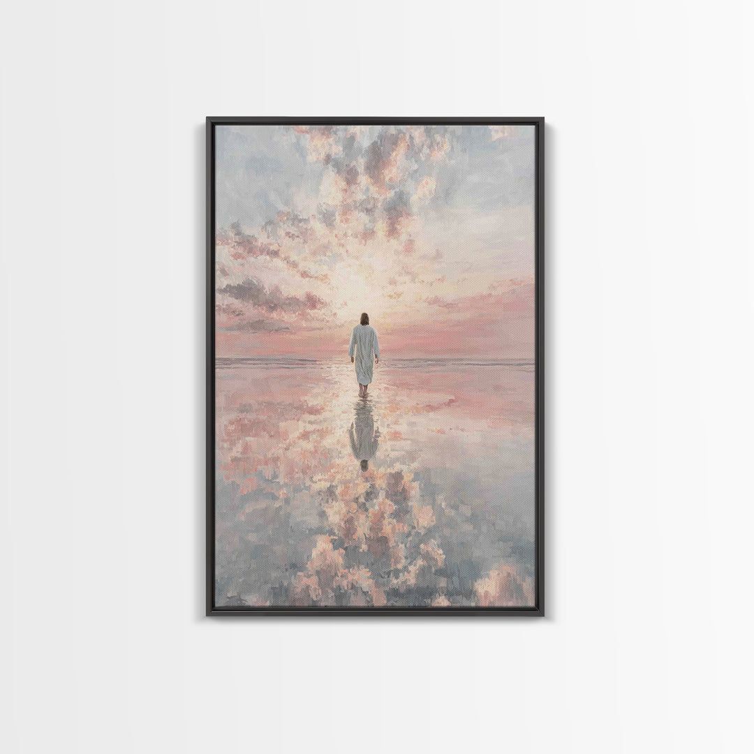 Heavenlit Passage – Framed Canvas Print – Christian Wall Art – Christian Art Canvas – Modern Christian Art – Subtle Christian Art – Christi