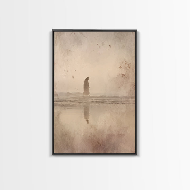 Desert Walk Grace | Framed Canvas Print | Christian Wall Art | Subtle Christian Art | Jesus Art Print | Christian Art Canvas | Christian Pa