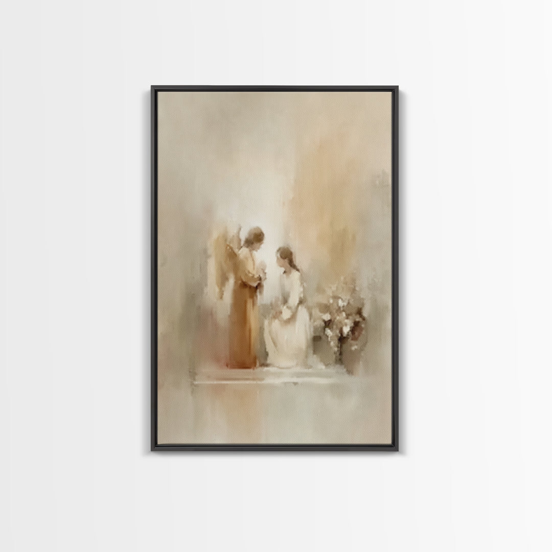 Garden Of Grace – Framed Canvas Print – Christian Art Canvas – Christian Wall Art – Christmas Art – Christian Decor – Christian Art