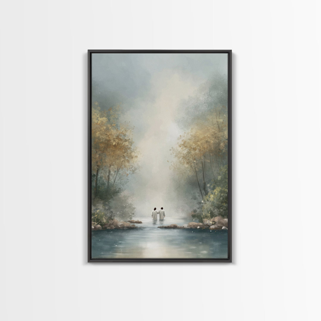 Child Of Peace | Framed Canvas Print | Christian Art Canvas | Christian Wall Art | Jesus Painting | Modern Christian Art | Christian Decor