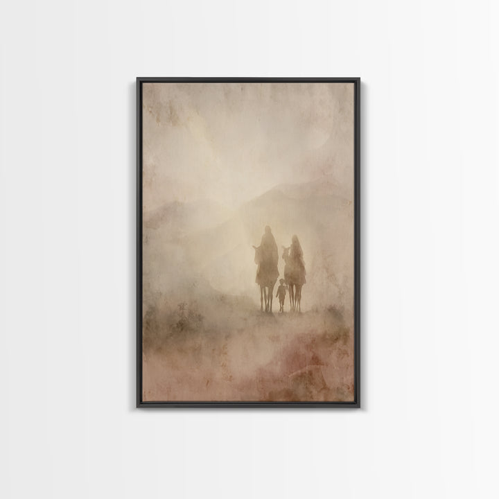 Heavenward Steps | Framed Canvas Print | Christian Art Canvas | Christian Wall Art | Jesus Painting | Christian Christmas Art | Christmas A