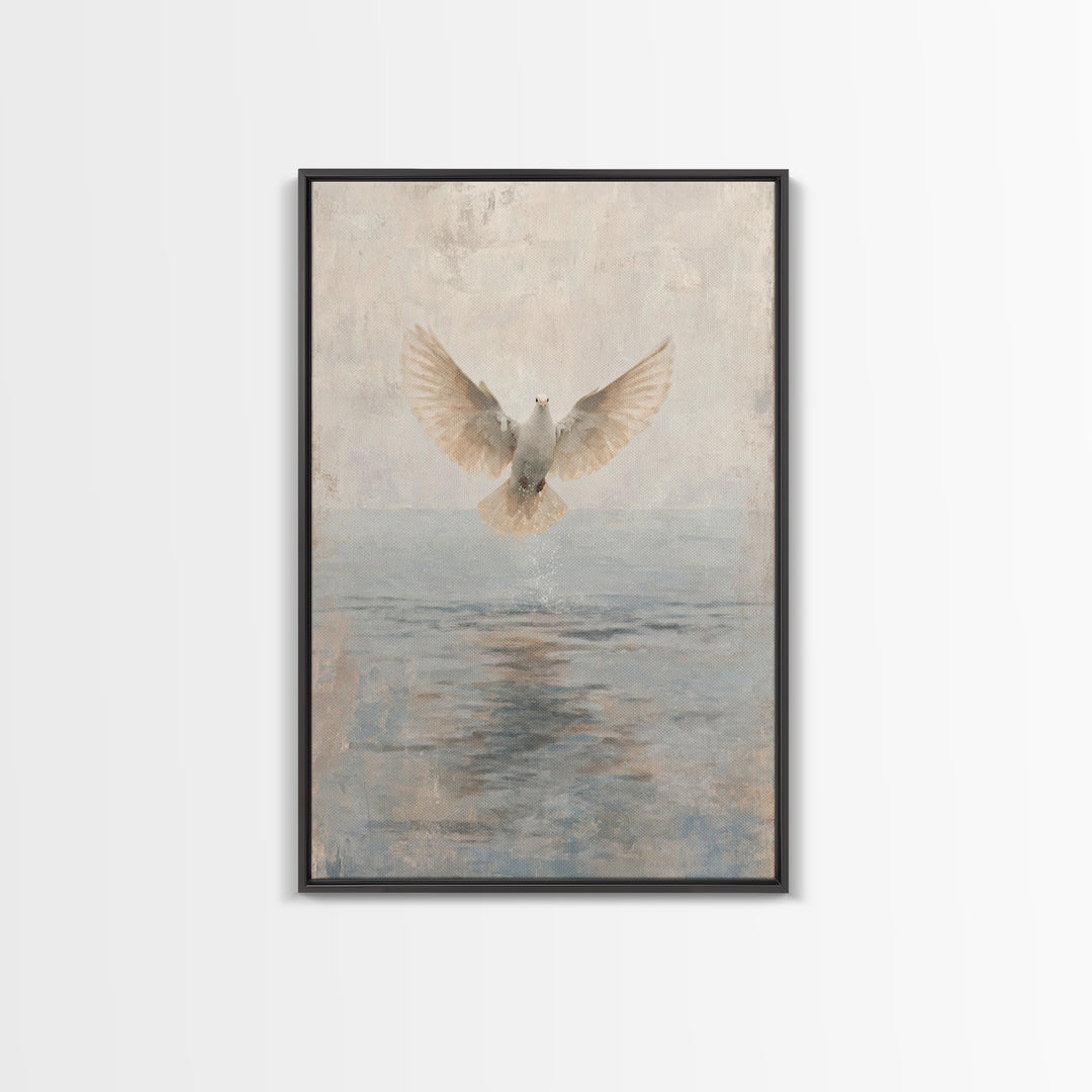 Water Of Spirit – Framed Canvas Print – Christian Wall Art – Christian Art Canvas – Christian Art Painting – Christian Decor – Christian Gi
