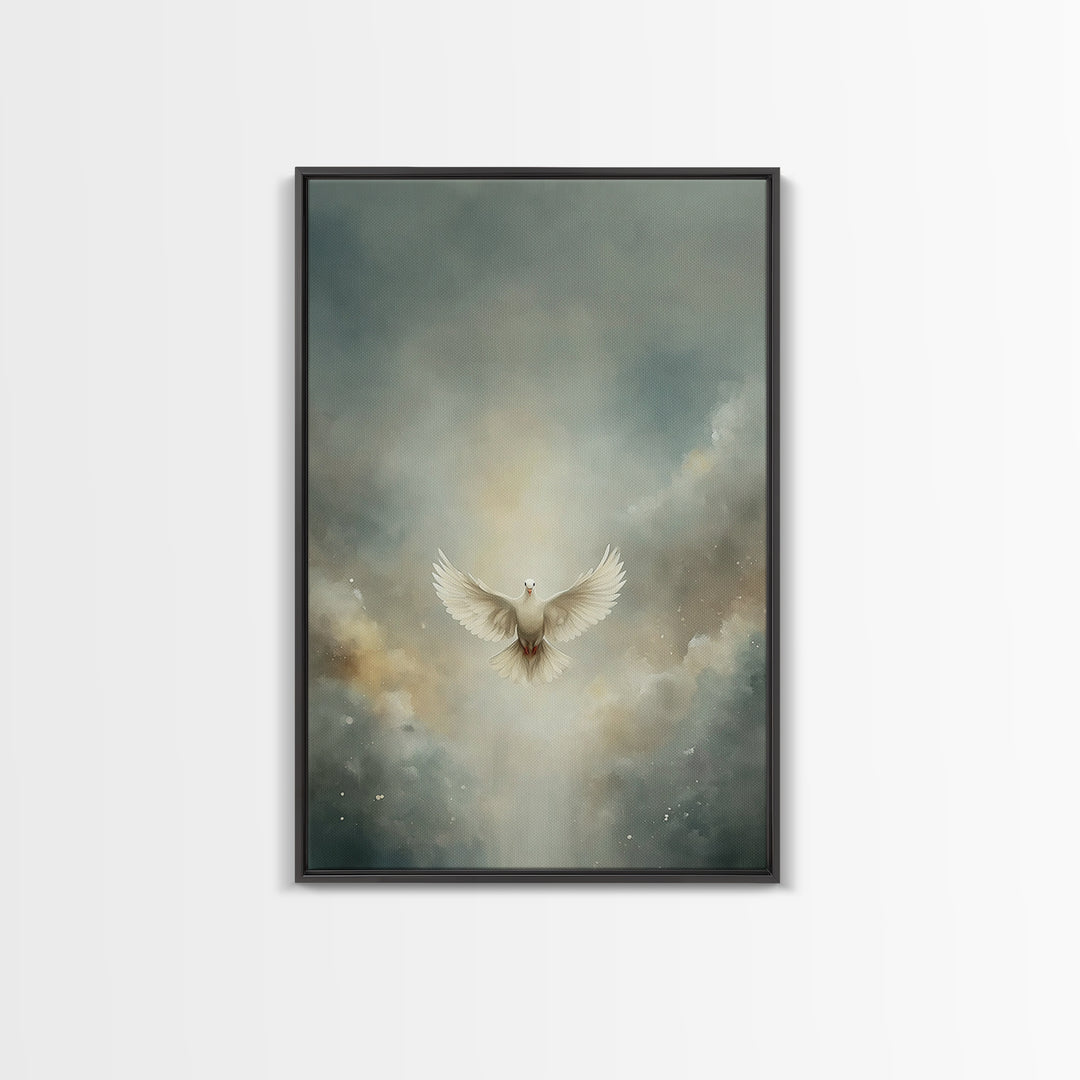 Glory In The Clouds – Framed Canvas Print – Christian Art – Christian Decor – Christian Wall Art – Christian Art Canvas – Christian Christm