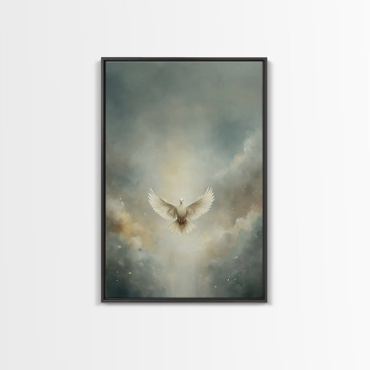 Glory In The Clouds – Framed Canvas Print – Christian Art – Christian Decor – Christian Wall Art – Christian Art Canvas – Christian Christm