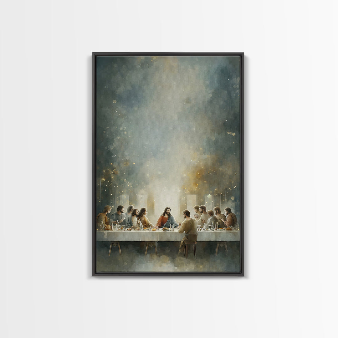 Eternal Light – Framed Canvas Print – Christian Art – Jesus Painting – Christian Wall Art – Christian Christmas Art – Christian Art Canvas