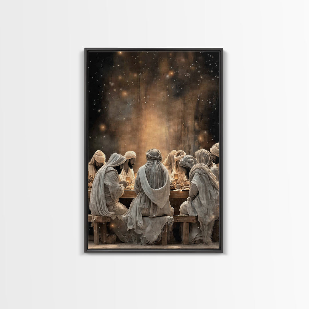 Sacred Illumination – Framed Canvas Print – Christian Art Canvas – Christian Painting – Jesus Wall Art – Christmas Art – Christian Decor –