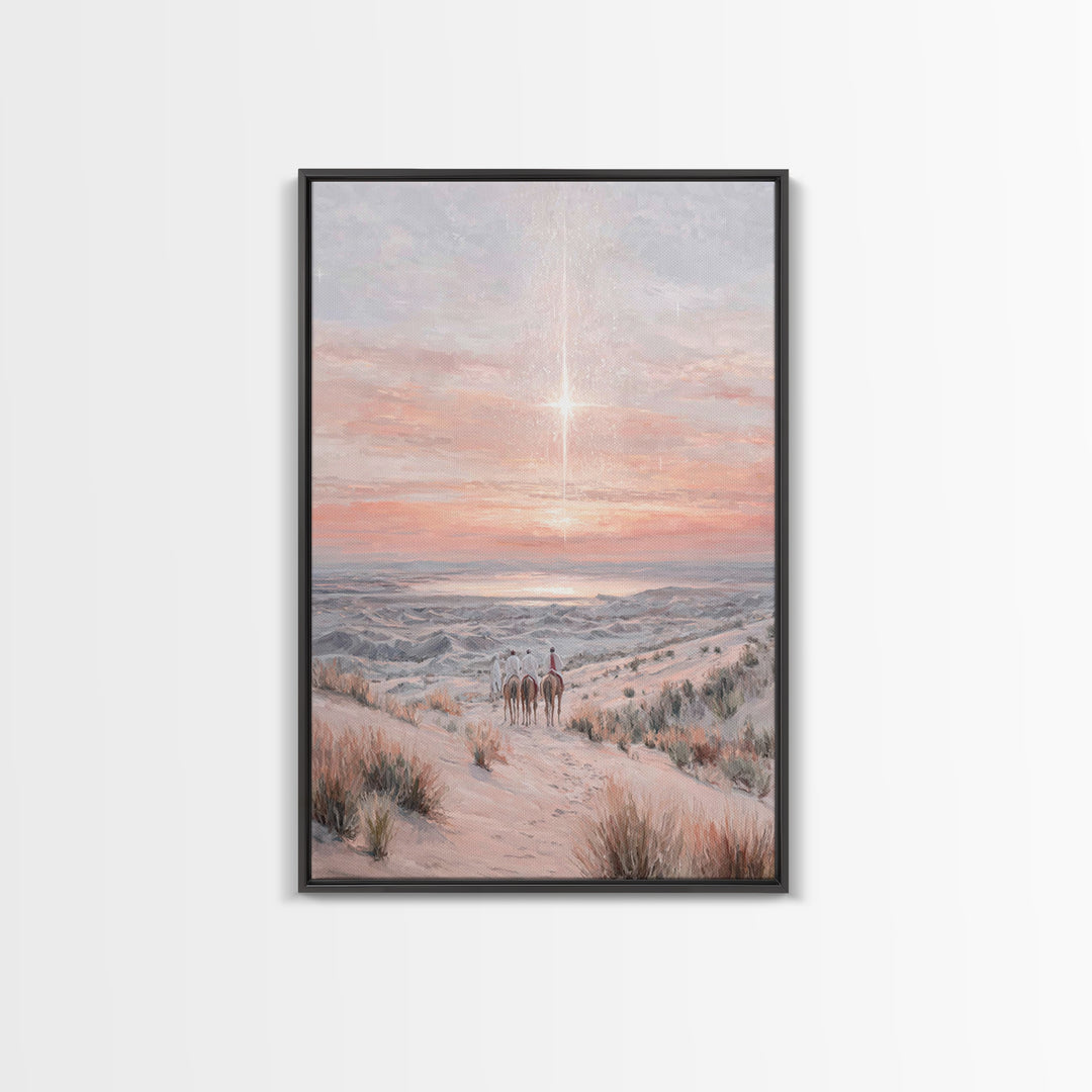 Star Of The East – Framed Canvas Print – Christian Art Canvas – Christmas Art – Christian Wall Art – Christian Christmas Art – Christian De