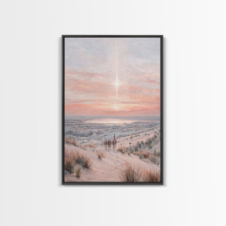 Star Of The East – Framed Canvas Print – Christian Art Canvas – Christmas Art – Christian Wall Art – Christian Christmas Art – Christian De